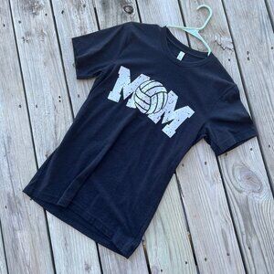 NWT Volleyball Mom Graphic Tee Unisex Fit Black & White Size Small
